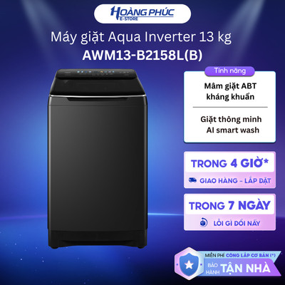 AWM13-B2158L(B) - Máy giặt Aqua Inverter 13 kg AWM13-B2158L(B) {Ship HCM 0Đ}