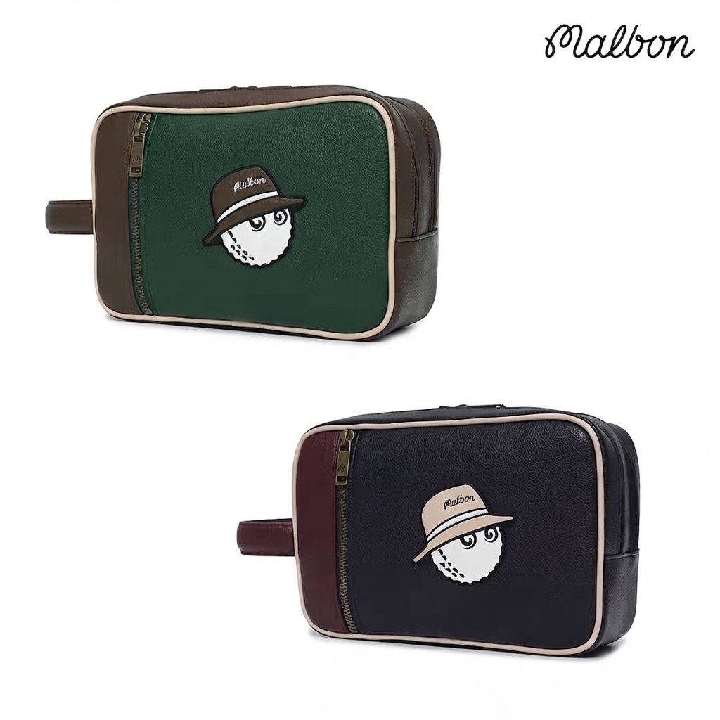 Túi Cầm Tay Golf Malbon Da Cao Cấp - Thiết Kế Sang Trọng, Thời Trang, Tiện Dụng