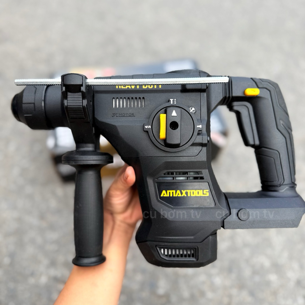 Máy Khoan Bê Tông Amaxtools A3CN28SM ( Heavy Duty) Lực Đập 4J Siêu Khoẻ | Cu Bờm Tv