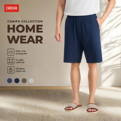 Quần short nam CANIFA quần đùi mặc nhà nam 8LB26A002