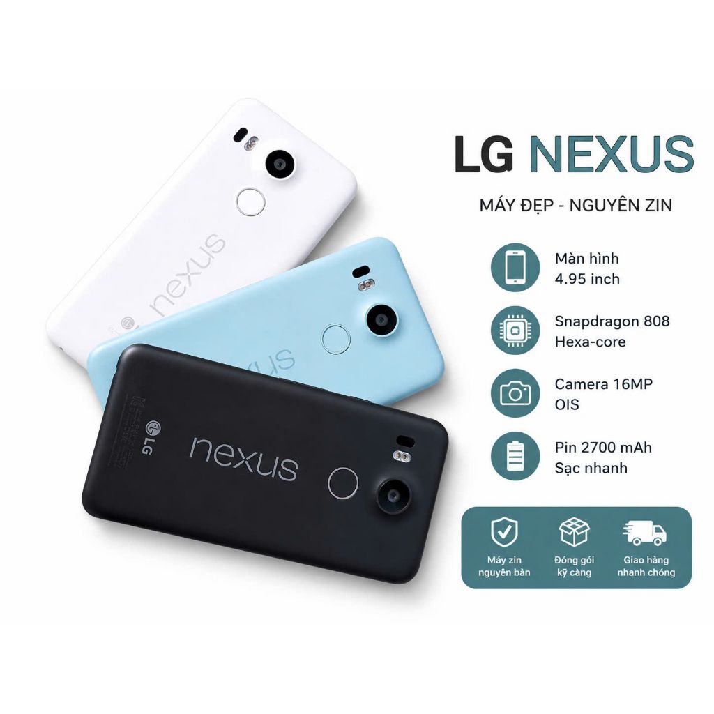 Điện thoại LG Nexus 5X chính hãng nhập khẩu Hàn Quốc, đã qua sử dụng