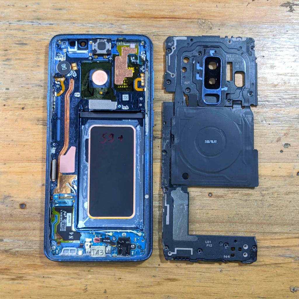 Linh kiện Samsung S9+ / S9 Plus (G965) zin cũ tháo máy,hoạt động tốt (Loa ngoài,Nắp main nfc,khay si