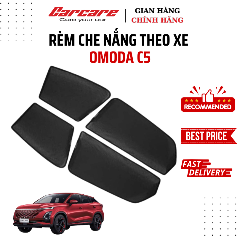 Rèm che nắng ô tô OMODA C5 - Tấm che nắng ô tô nam châm hàng loại 1