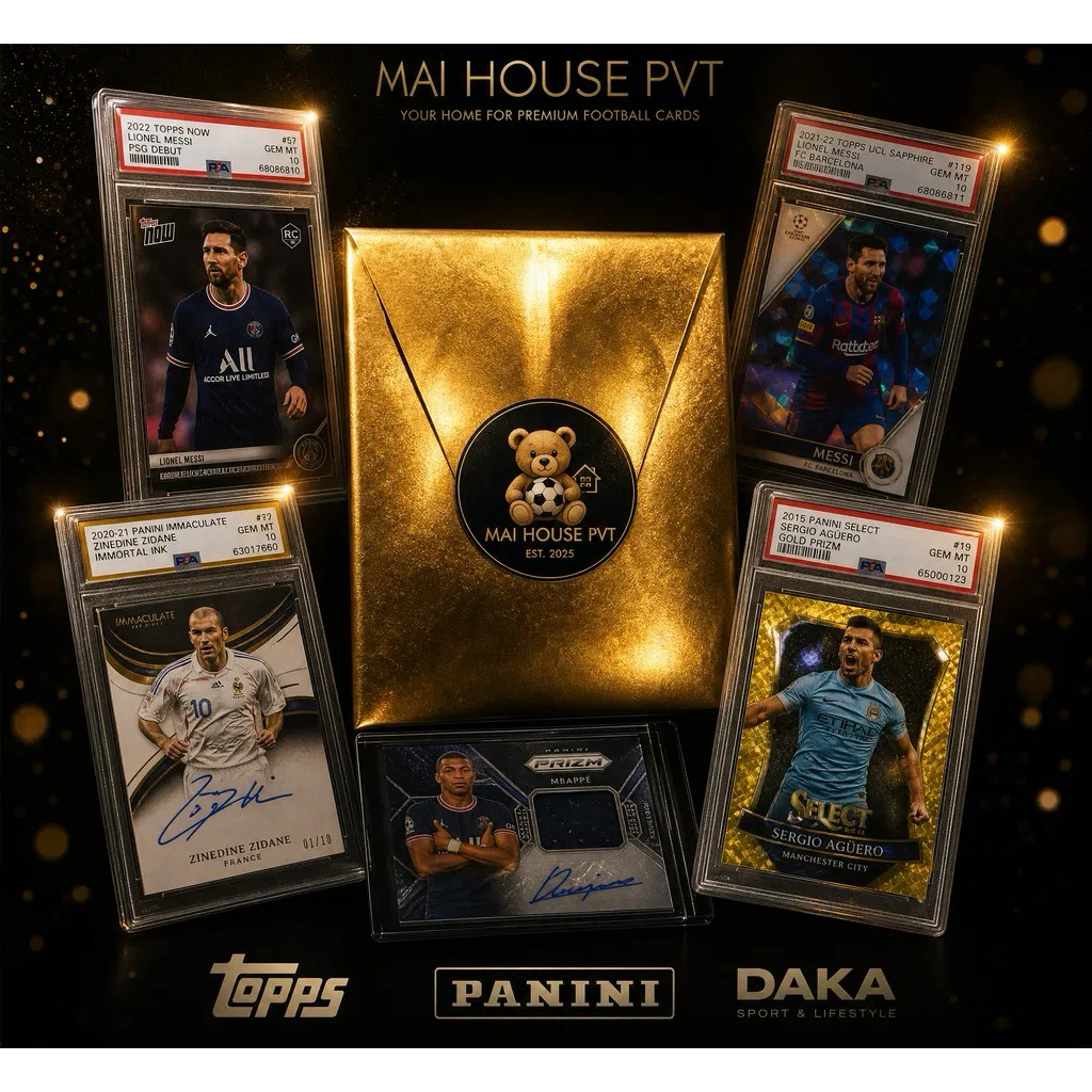[CHẮC CHẮN 2 AUTO/PATCH] TÚI MÙ THẺ BÓNG ĐÁ 2025/2026 - SĂN HIT PATCH/AUTO CHÍNH HÃNG (5 thẻ/túi)