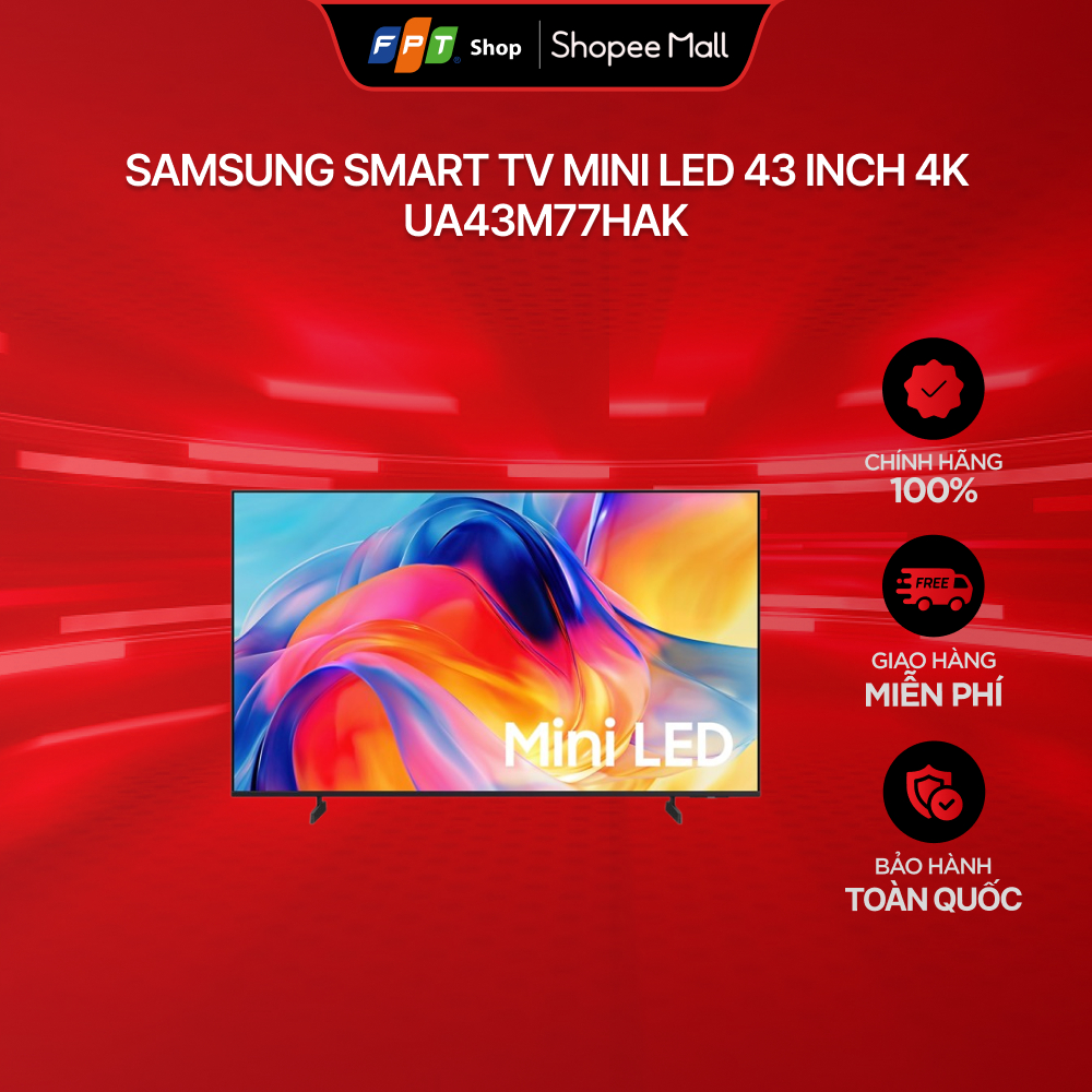 Samsung Smart TV Mini LED 43 inch 4K UA43M77HAK
