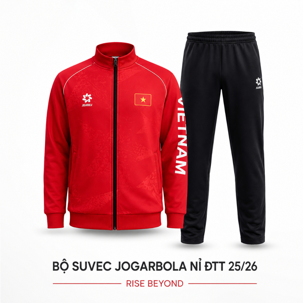 Áo T-shirt ĐTT 25/26 Rise Beyond VN Jogarbola MJ-A2287, Áo Thun Thể Thao Nam 100% Polyester