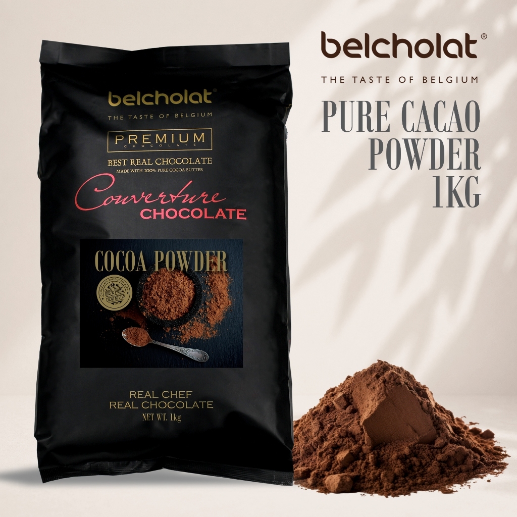 Bột Cacao Nguyên Chất Belcholat 100% Không Đường – Bột Cacao Làm Bánh, Pha Chế Cacao Nóng, Cacao Đá,