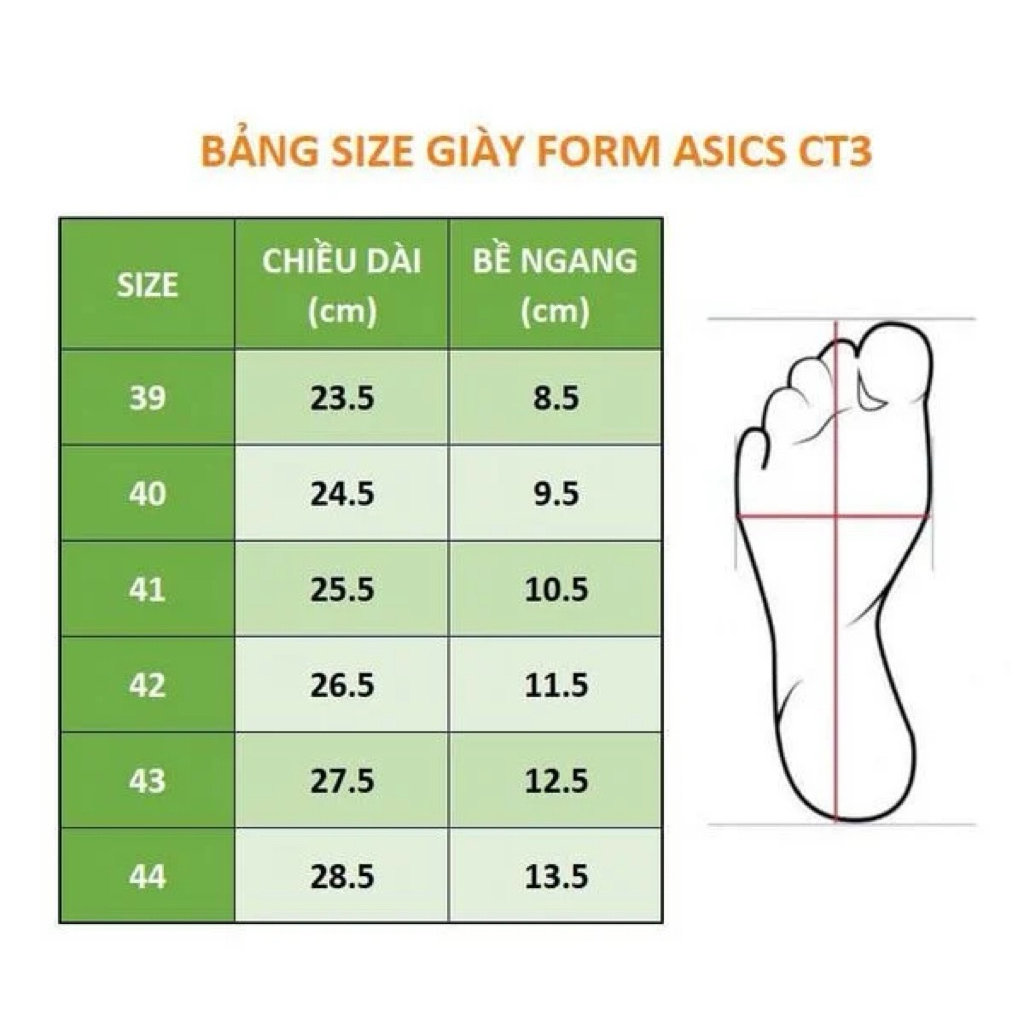 giày tennis pick asics FF3
