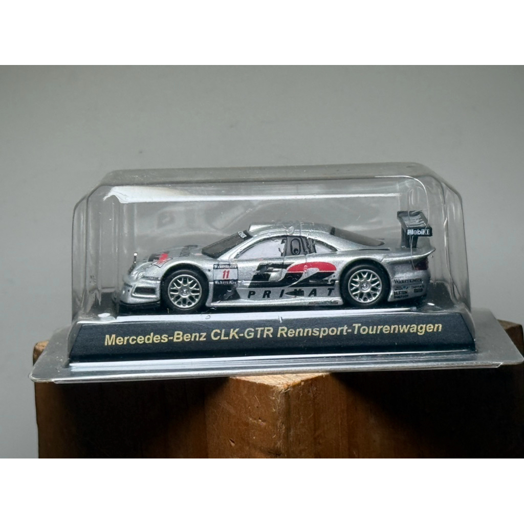 Xe mô hình tỷ lệ 1/64 mô phỏng ô tô Kyosho Mercedes Benz CLK-GTR (đã qua sử dụng) - KentNgoShop