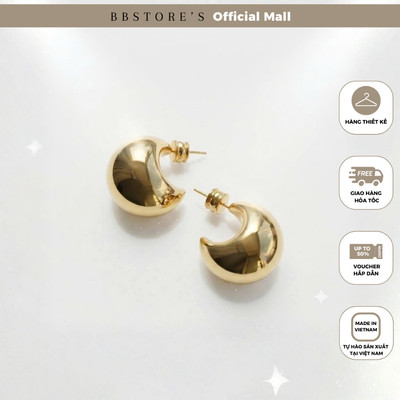 BBSTORE'S Bông Tai Nữ Mặt Trăng - E10