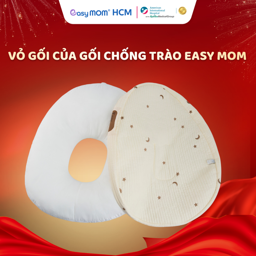 Vỏ gối chống trào ngược Easy MOM cho mẹ vệ sinh tiện lợi