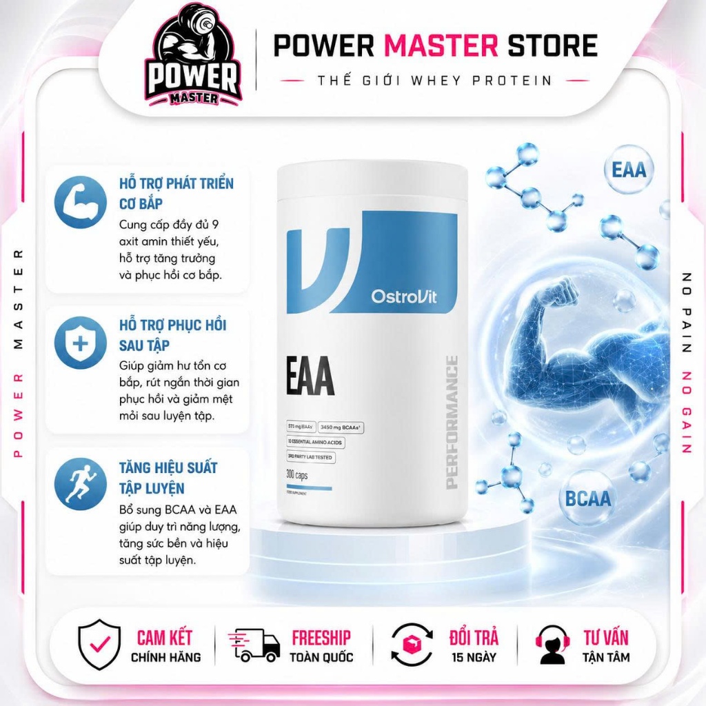 OstroVit EAA 1150 300 Viên Amino Acid Dạng Viên Tiện Dùng