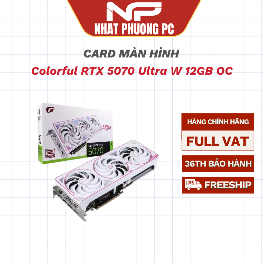 VGA Colorful iGame GeForce RTX 5070 Ultra W 12GB OC GDDR7
