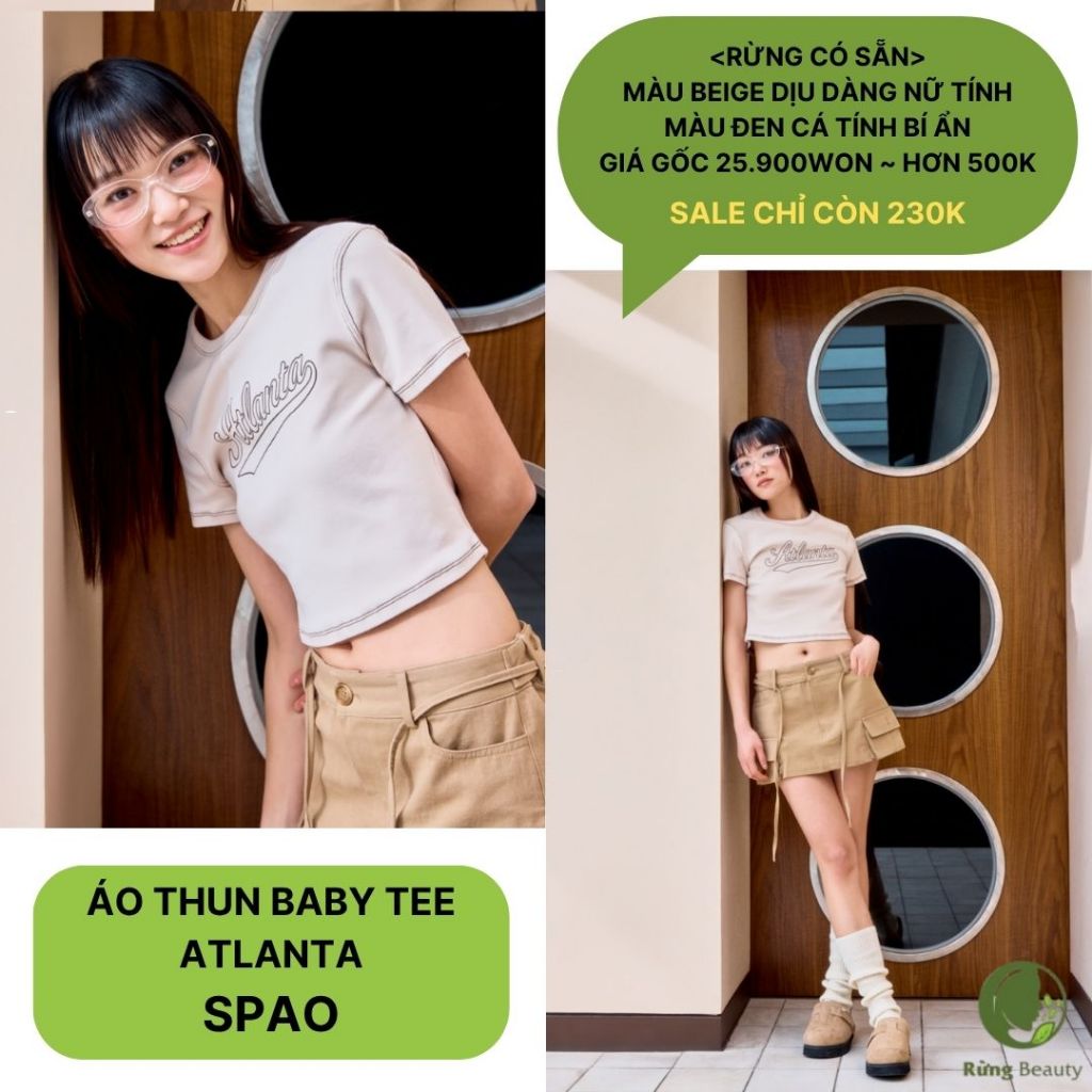 ÁO THUN BABY TEE ATLANTA SPAO