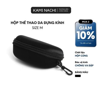 Hộp đựng mắt kính thể thao chuyên dụng có dây kéo chống va đập, chống trầy xước size M KAMI NACHI