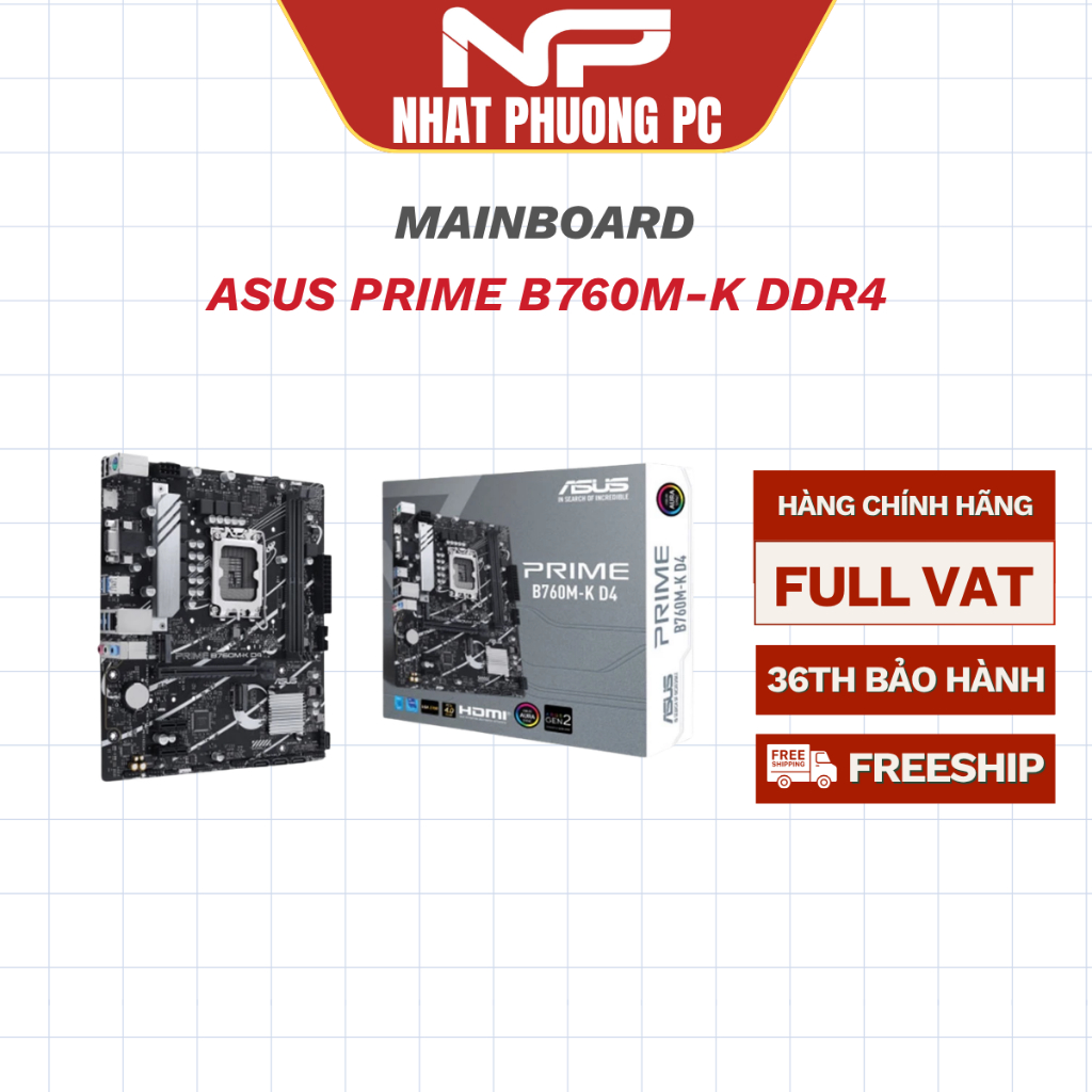 MAINBOARD ASUS PRIME B760M-K DDR4