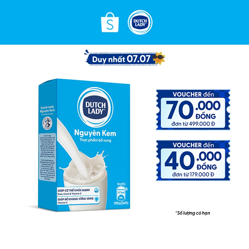 Dutch Lady Nguyên Kem Hộp Giấy 400G | BigBuy360 - bigbuy360.vn