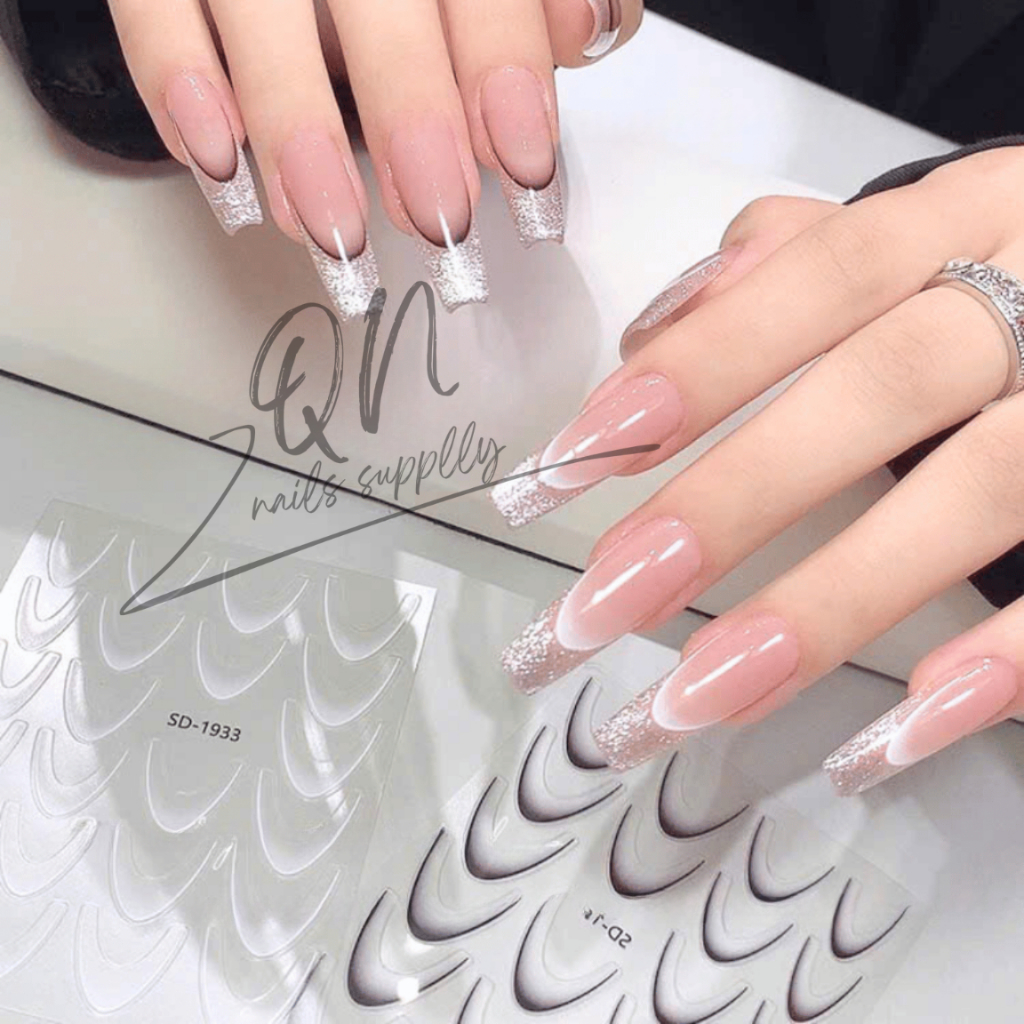 Sticker dán móng, sticker nail ombre miếng dán móng tay nail sticker (ombre, fen móng)