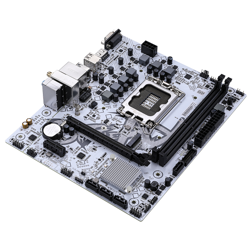 Mainboard Colorful BATTLE-AX H610M-E Wifi V21 White DDR4 | Intel H610, mATX, 2 khe DDR4 - CHÍNH HÃNG