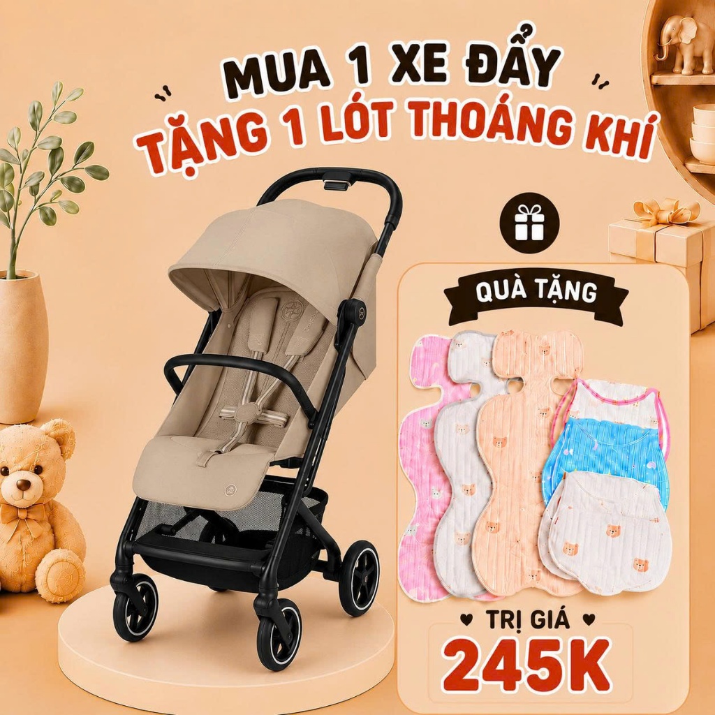 Xe đẩy gấp gọn Cybex Orfeo Magic Black - BH CHÍNH HÃNG