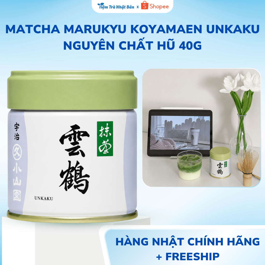 Matcha Hãng Marukyu Koyamaen Nhật Bản Matcha Nguyên Chất Unkaku Ayame Yugen Wako Unami Đậm Đà M19