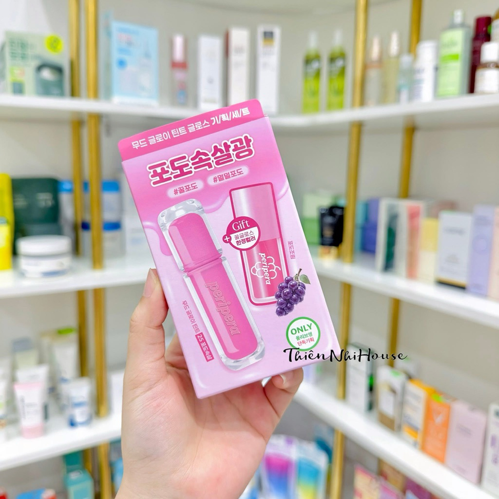 Set Son Peripera Mood Glowy Tint Gloss