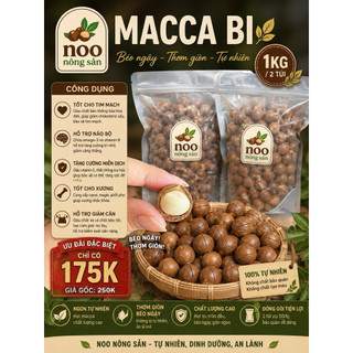 2túi/1kg macca "bi"1.9-2.3 (chuẩn vụ mới,không chất bảo quản,sấy chín tự nhiên)