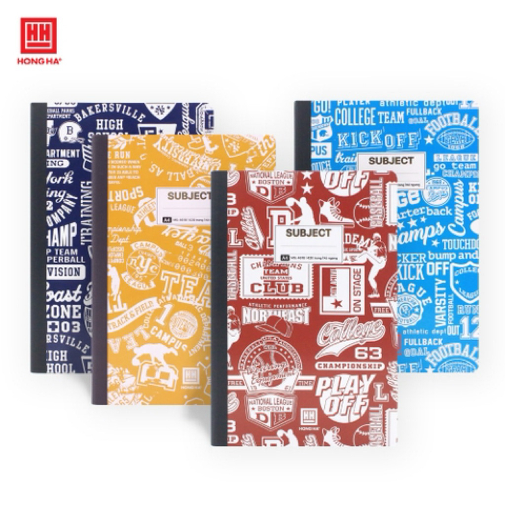 Sổ bìa bồi A4 420 trang Hồng Hà Subject - 4618