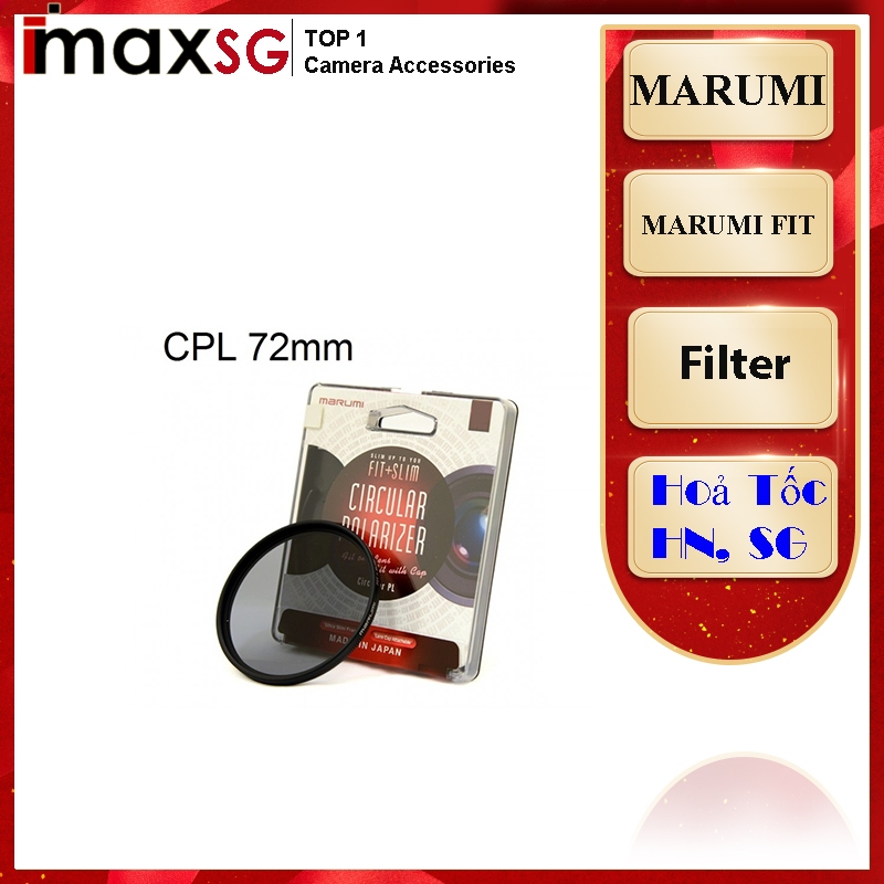 FILTER KÍNH LỌC MARUMI FIT & SLIM CIRCULAR CPL 72MM(Chính hãng Hoằng Quân )