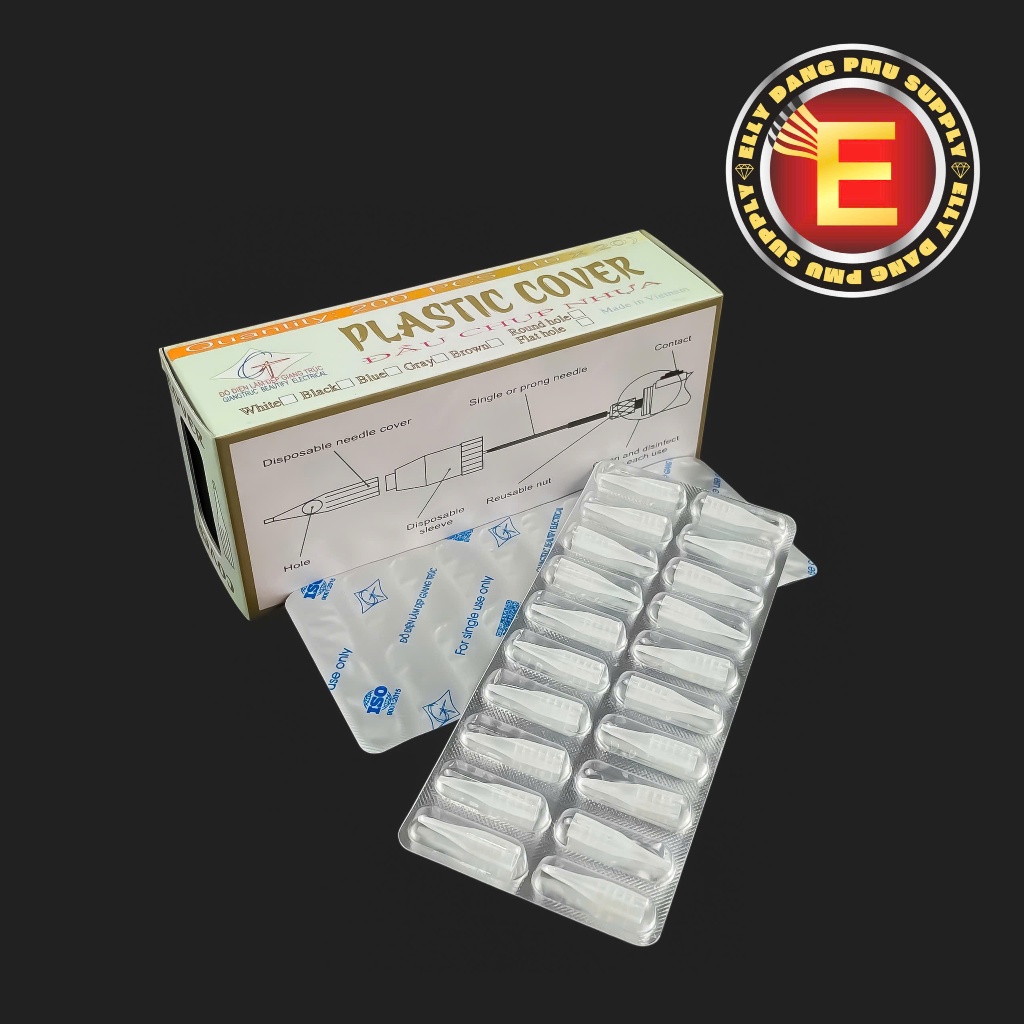 Ngòi Giansun GT Chính Hãng 20 Cái/Vỉ – Đầu Nhựa Thay Thế Cho Máy GT, Pro Malisa – Phụ Kiện Phun Xăm