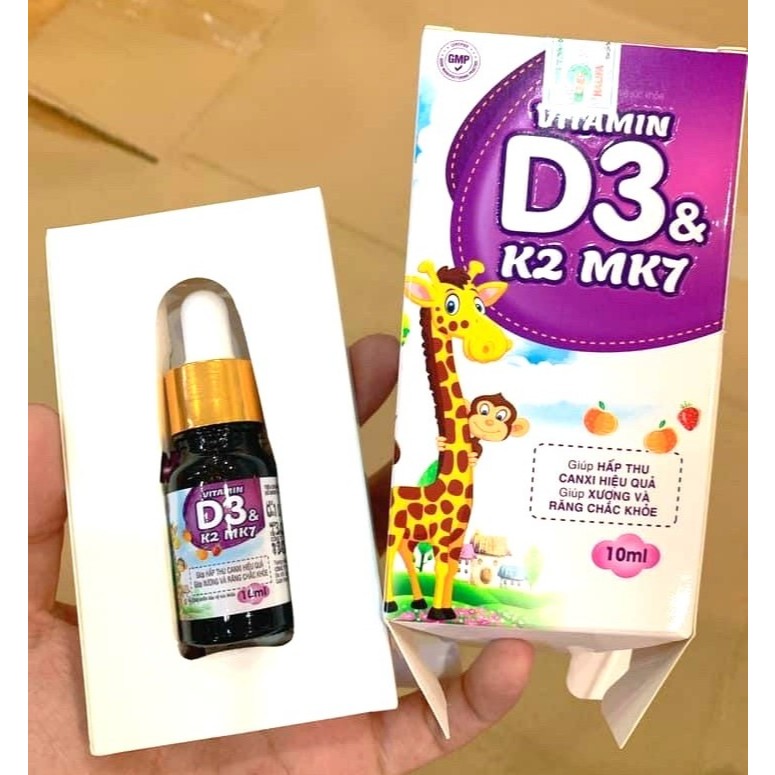 Vitamin D3 & K2 Mk7 giúp hấp thụ canxi hiệu quả, giúp xương và răng chắc khỏe  loãng xương phát triể