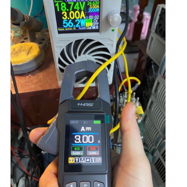 ĐỒNG HỒ KẸP DÒNG AC DC Fnirsi DMC -100. Hàng chính hãng