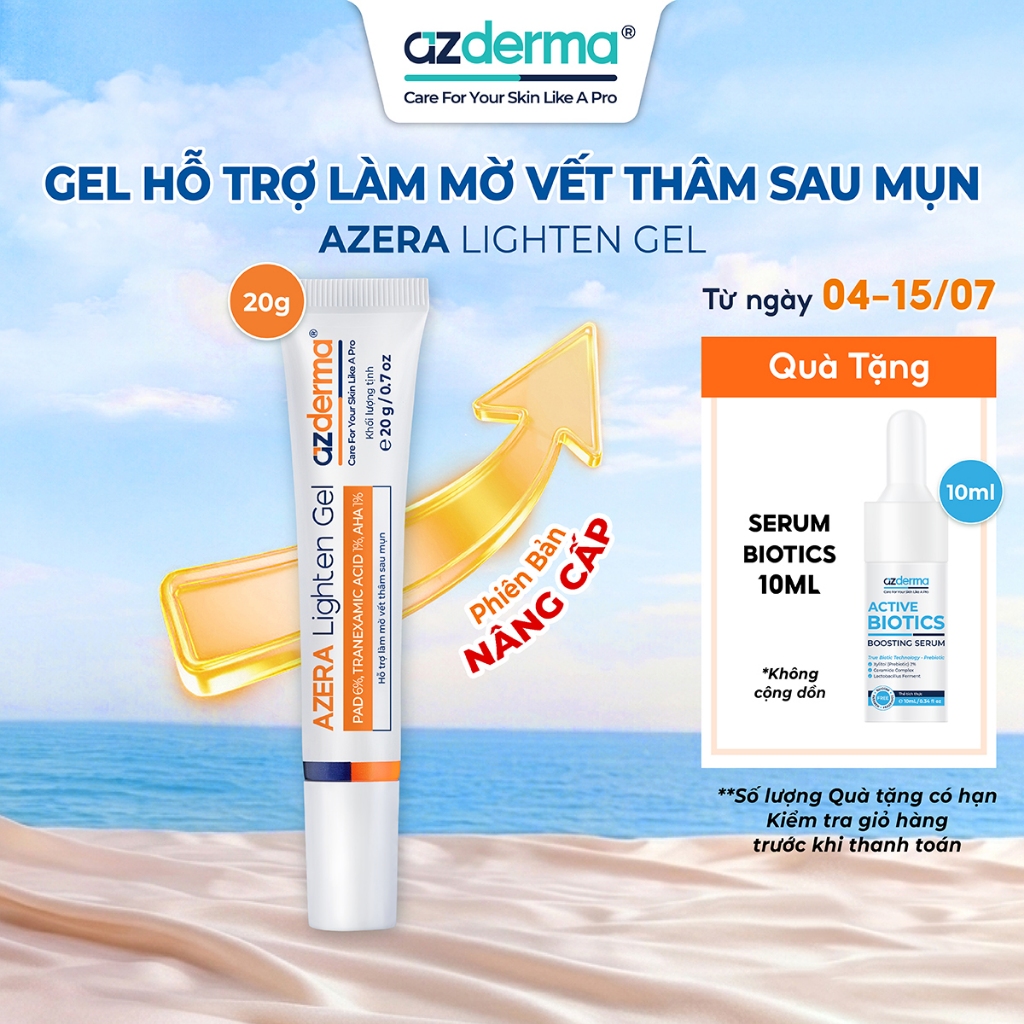 [Bản Nâng Cấp] Gel giúp hỗ trợ mờ thâm mụn hỗ trợ làm sáng giúp đều màu làn da và dưỡng ẩm Azera Lig