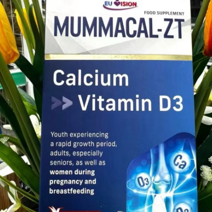 MummaCal-ZT - Bổ sung Canxi, Vitamin D3, tăng hấp thu Canxi, giúp xương chắc khỏe (Hộp 30 Viên)