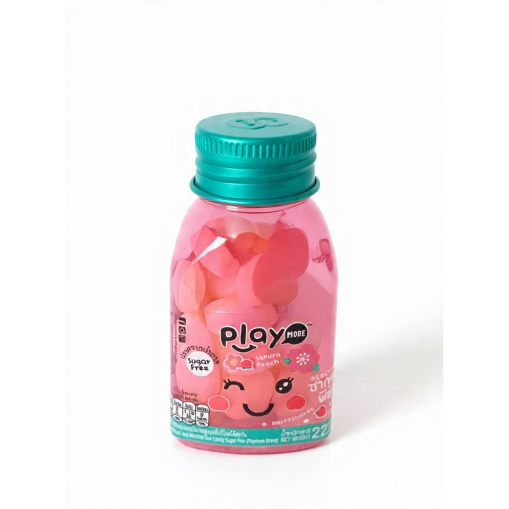 Kẹo play more-vị đào 22gram