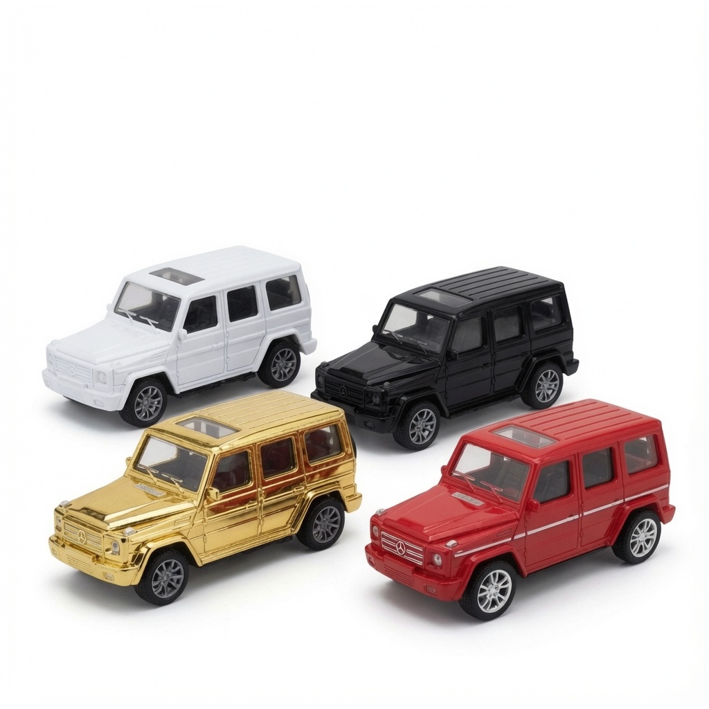 Combo 5 Mô Hình Xe Ô Tô Mini G63 SUV Trang Trí Bánh Kem, Xe Địa Hình Mini Cho Bé