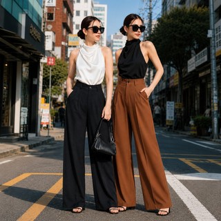 Áo yếm phi lụa 2 màu sang chảnh