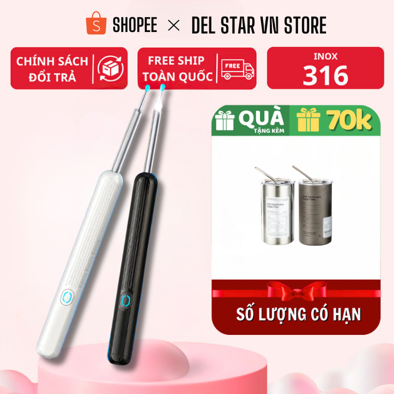 Camera Lấy Ráy Tai NE3 Pro Full HD Kết Nối Điện Thoại Pin Sạc Thiết Kế Gọn Nhẹ