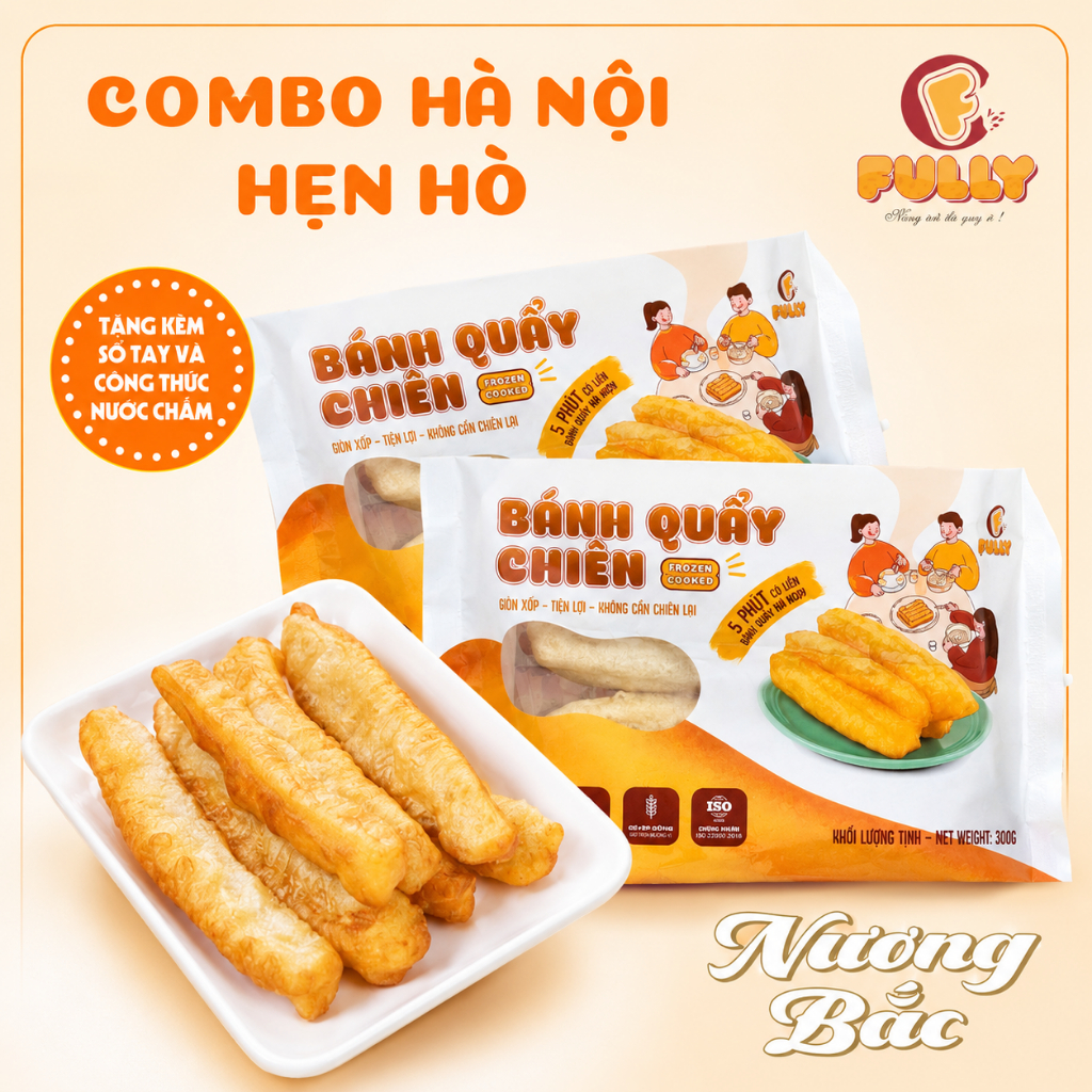 Combo Hẹn Hò 02 gói Fully Quẩy Hà Nội Gói Chiên Sơ - Ăn Vặt Tiện Lợi Snack Food
