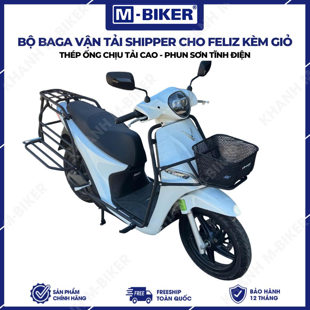 Baga Feliz, Baga Shipper Vận tải cho Feliz – Khung thép phun sơn tĩnh điện - MBiker sản xuất