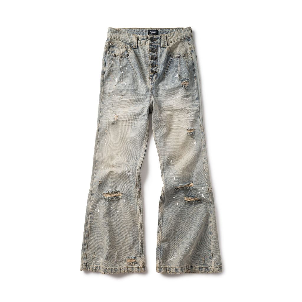 BLISH / Paint Flakes Flared Jeans
