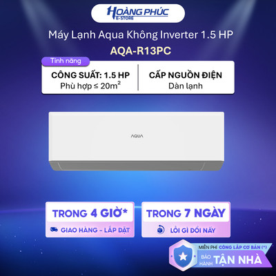 Điều Hòa / Máy Lạnh Aqua Turbo Cool 1.5 HP AQA-R13PC || 2 HP AQA-R18PC - Không Inverter