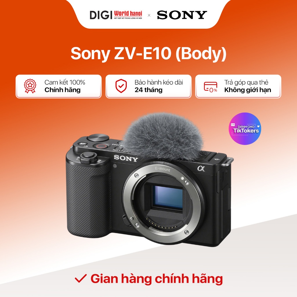 Máy ảnh Sony ZV-E10 Body/ZV-E10 - Bảo hành 24 tháng chính hãng