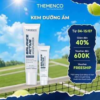 Kem Dưỡng Ẩm Phù Hợp Da Dầu Mụn, Nhạy Cảm, Khô Yếu Dành Cho Nam Giới Themenco 10ml, 50ml