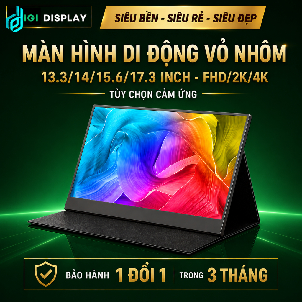 Màn hình di động IPS 100%sRGB FHD 2K/4K Type C/HDMI - Portable Monitor