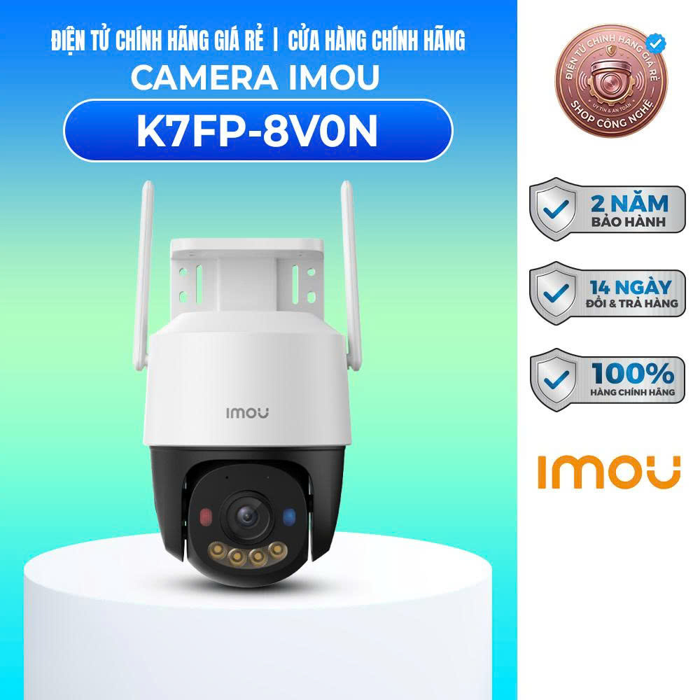 Camera Wifi PT Cruiser SC 8MP IMOU K7FP-8V0N - Camera Wifi không dây IMOU - BẢO HÀNH CHÍNH HÃNG 2 NĂ