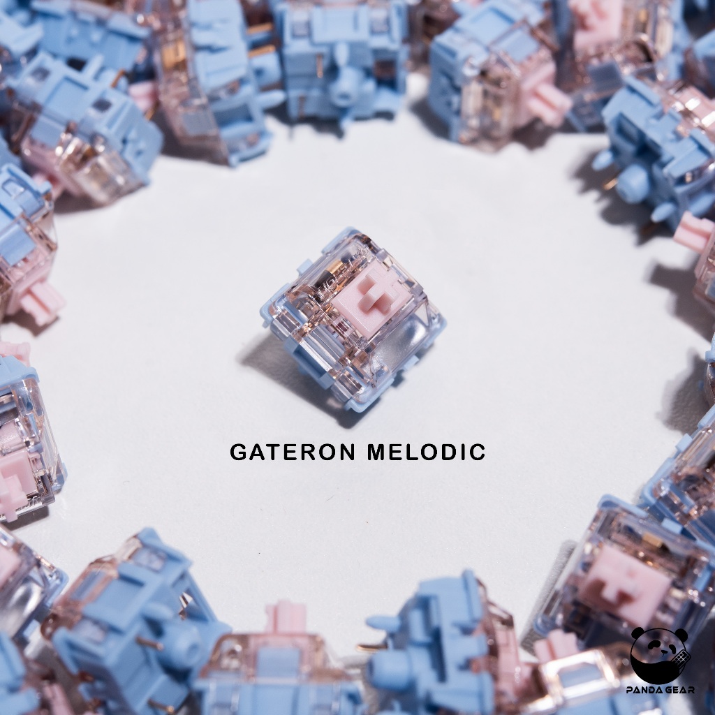 Switch Gateron Melodic clicky 60g prelubed công tắc bàn phím cơ Gateron Melodic