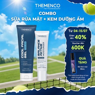 Combo Kem Dưỡng Balance Active Moisturizer 50ml và Sữa Rửa Mặt Cool Facial Gel 120ml The Menco