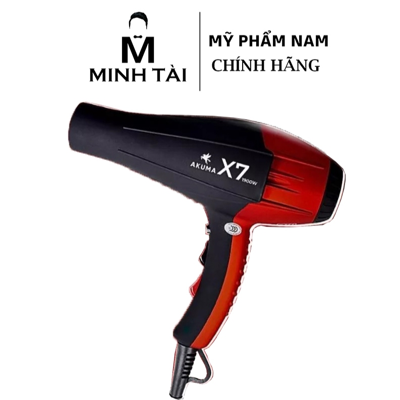 Máy sấy tóc chuyên dùng barber AKUMA X7 Công suất lớn, gió mạnh, 2 chiều nóng lạnh, lõi đồng bền bỉ