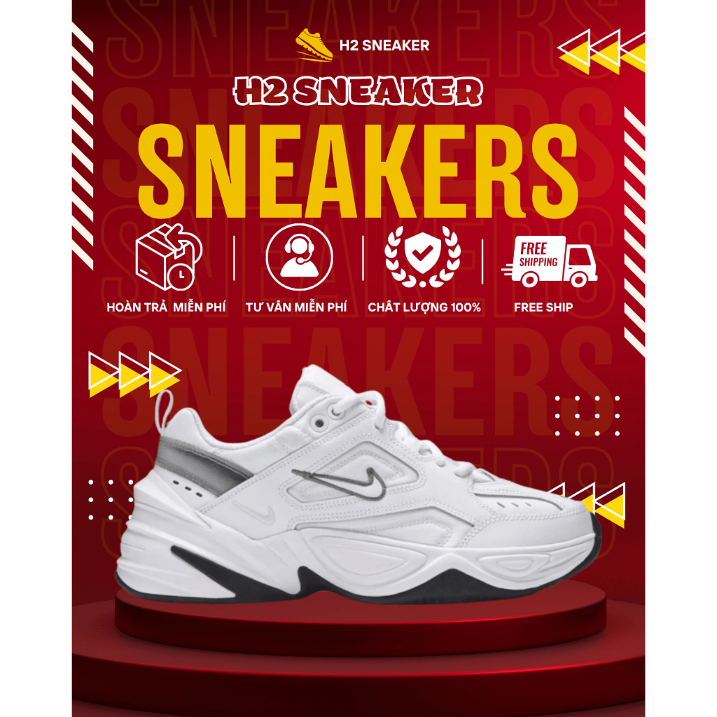 Giày Thể Thao NIKE M2K Cao Gót Full Box Dáng Basic